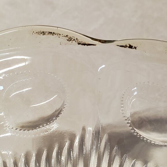 Bartlett Collins St. Genevieve Clear Divided Platter - Picture 4 of 4